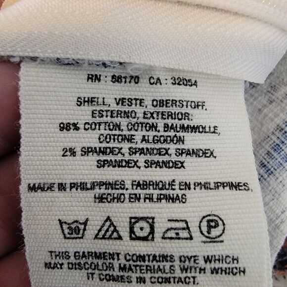 Anthropologie Cartonnier ikat print side zip shirts size 8 - Picture 7 of 7